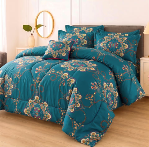 7 Pcs Comforter Set King Size