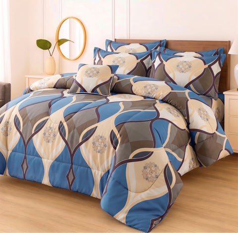 7 Pcs Comforter Set King Size