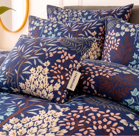 Premium Summer King Size Soft Cotton Comforter Set - 7-Piece
