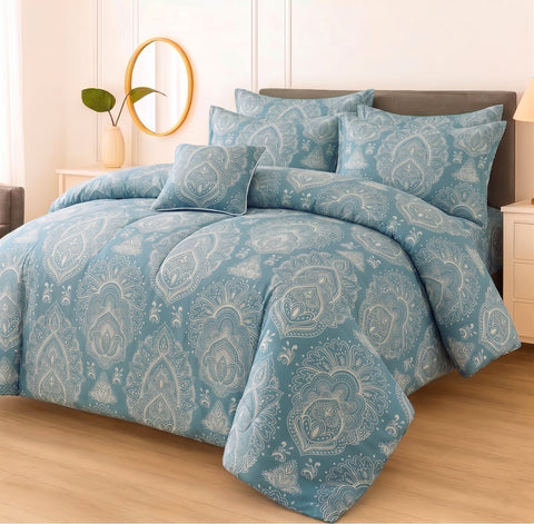 7 Pcs Comforter Set King Size