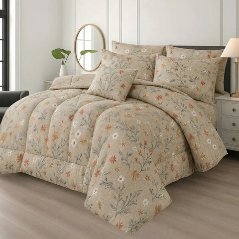 7 Pcs Comforter Set King Size