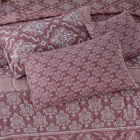 Premium Summer King Size Soft Cotton Comforter Set - 7-Piece