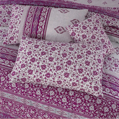 Premium Summer King Size Soft Cotton Comforter Set - 7-Piece