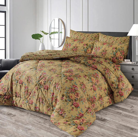 Premium Summer King Size Soft Cotton Comforter Set - 7-Piece