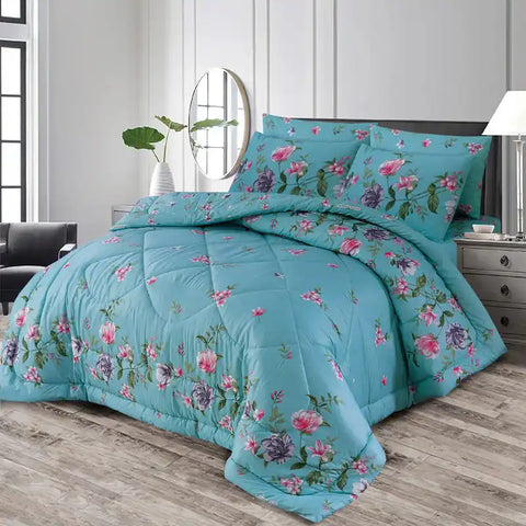 6 pc Winter Razai Set (Heavy Filling)